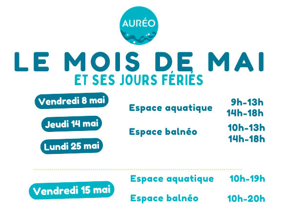 Horaires du mois de mai