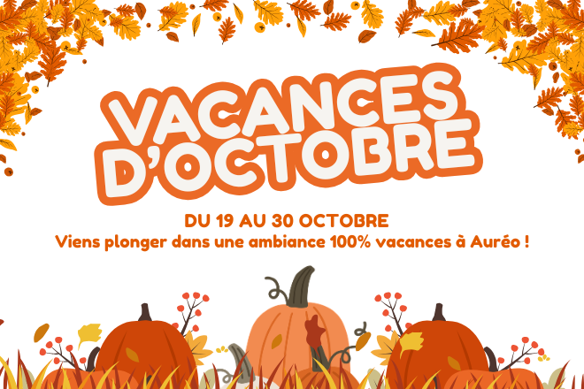 Le programme des vacances d'octobre 